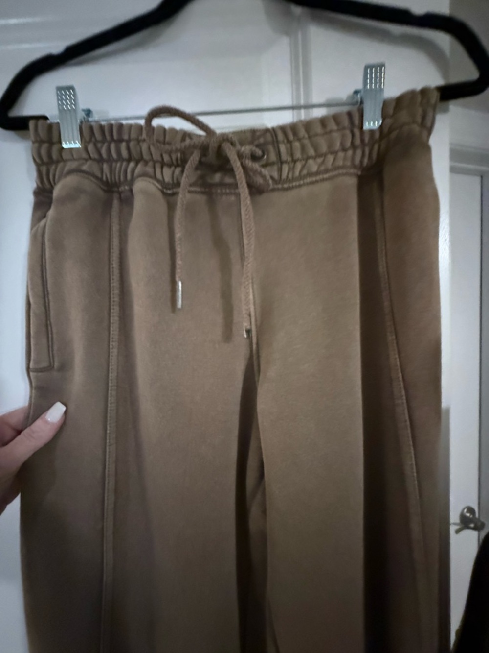 FREE MOVEMENT Oversized “Sprint to the Finish” Tan Joggers XS